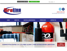 Tablet Screenshot of fire-extinguisher-maintenance.co.uk